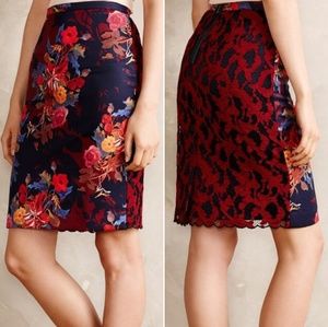 NWOT Anthropologie Quinn Lace Skirt
